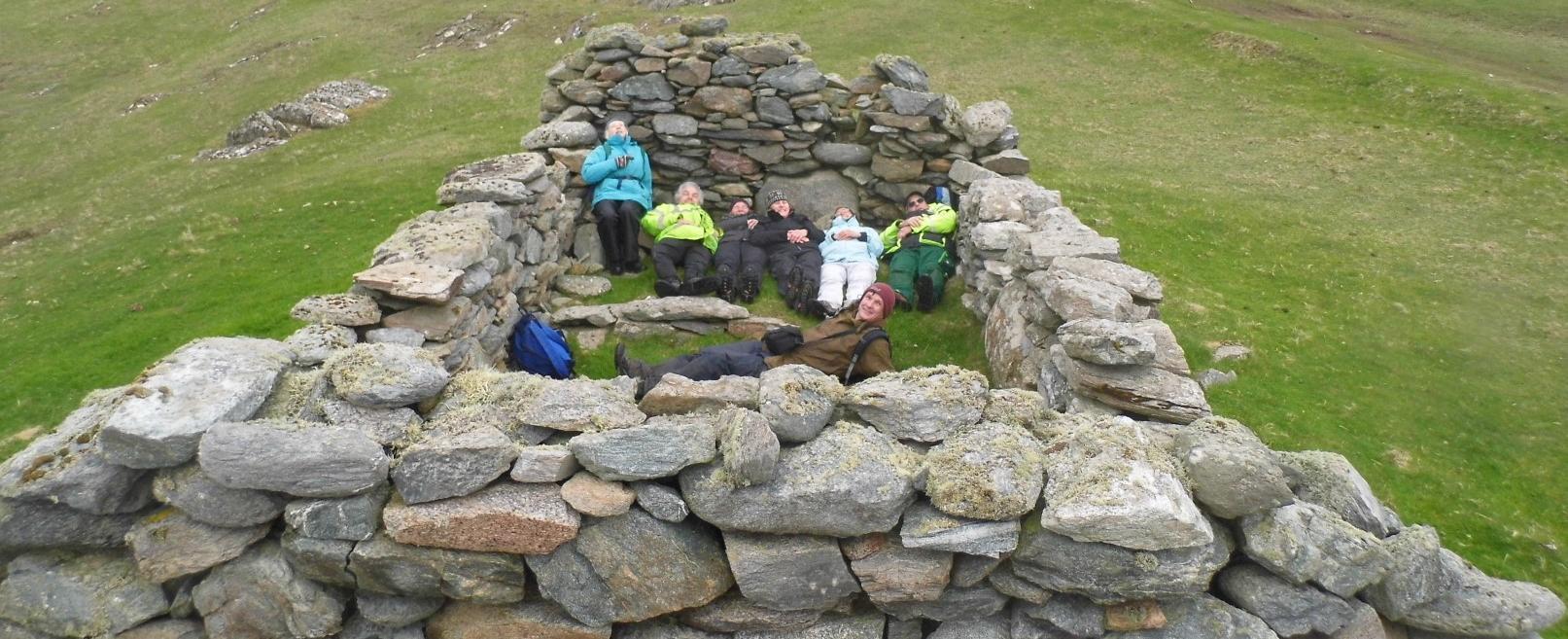 Archaeology Students at Feathaland