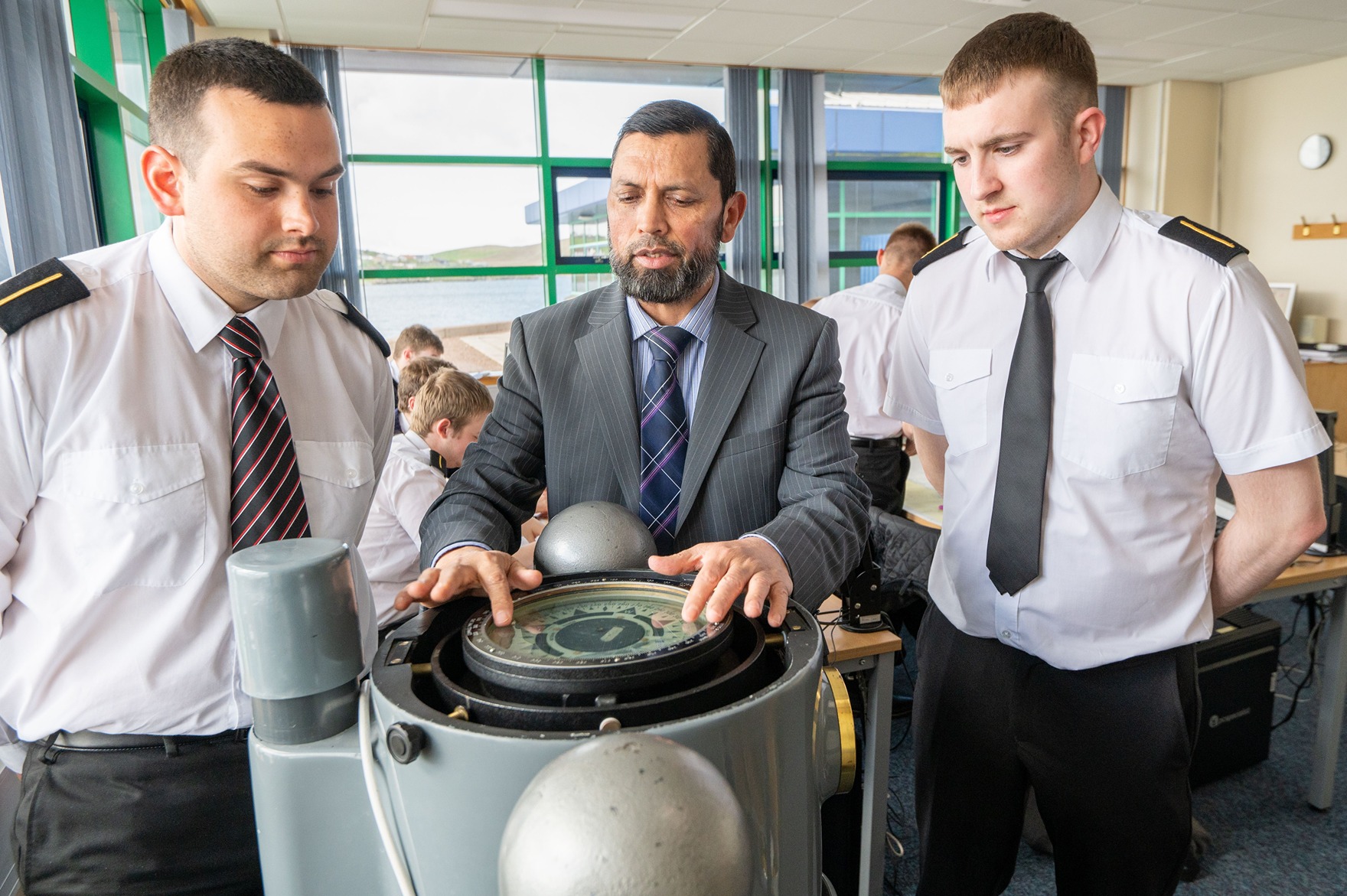 Deck Cadets with Lecturer