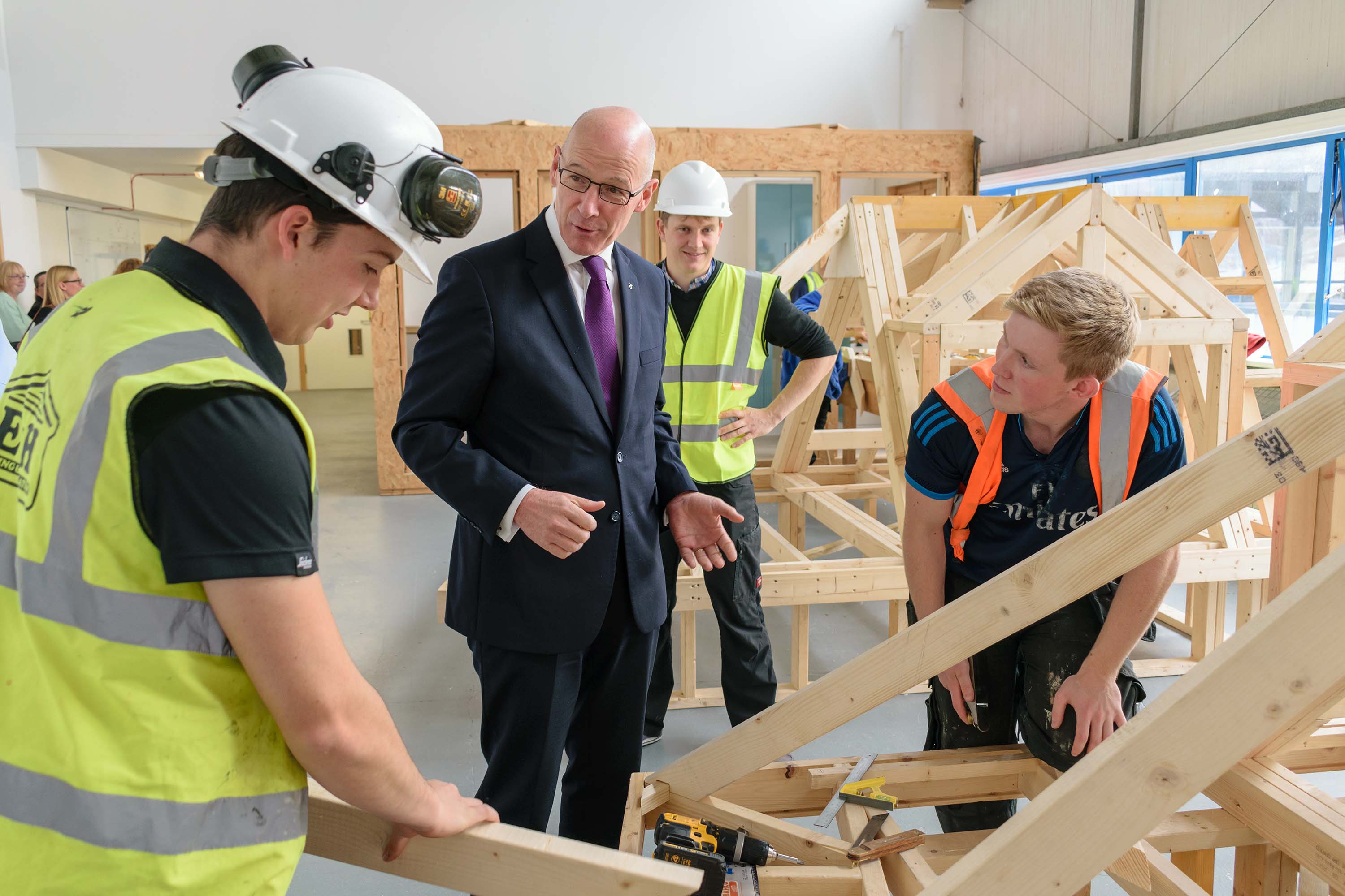 Shetland College Construction Department Welcome Visit from Deputy First Minister