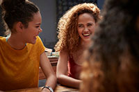 female students laughing