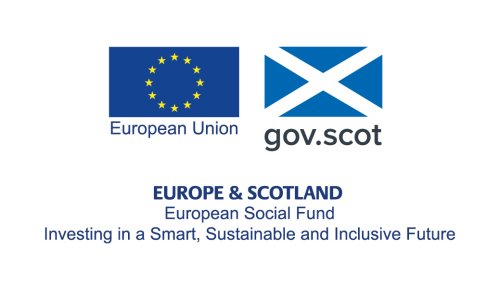European Social Fund and Gov.Scot logos