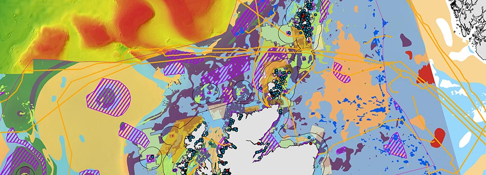 Fishing areas around Scotland