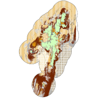 Map of Shetland showing seabed habitats