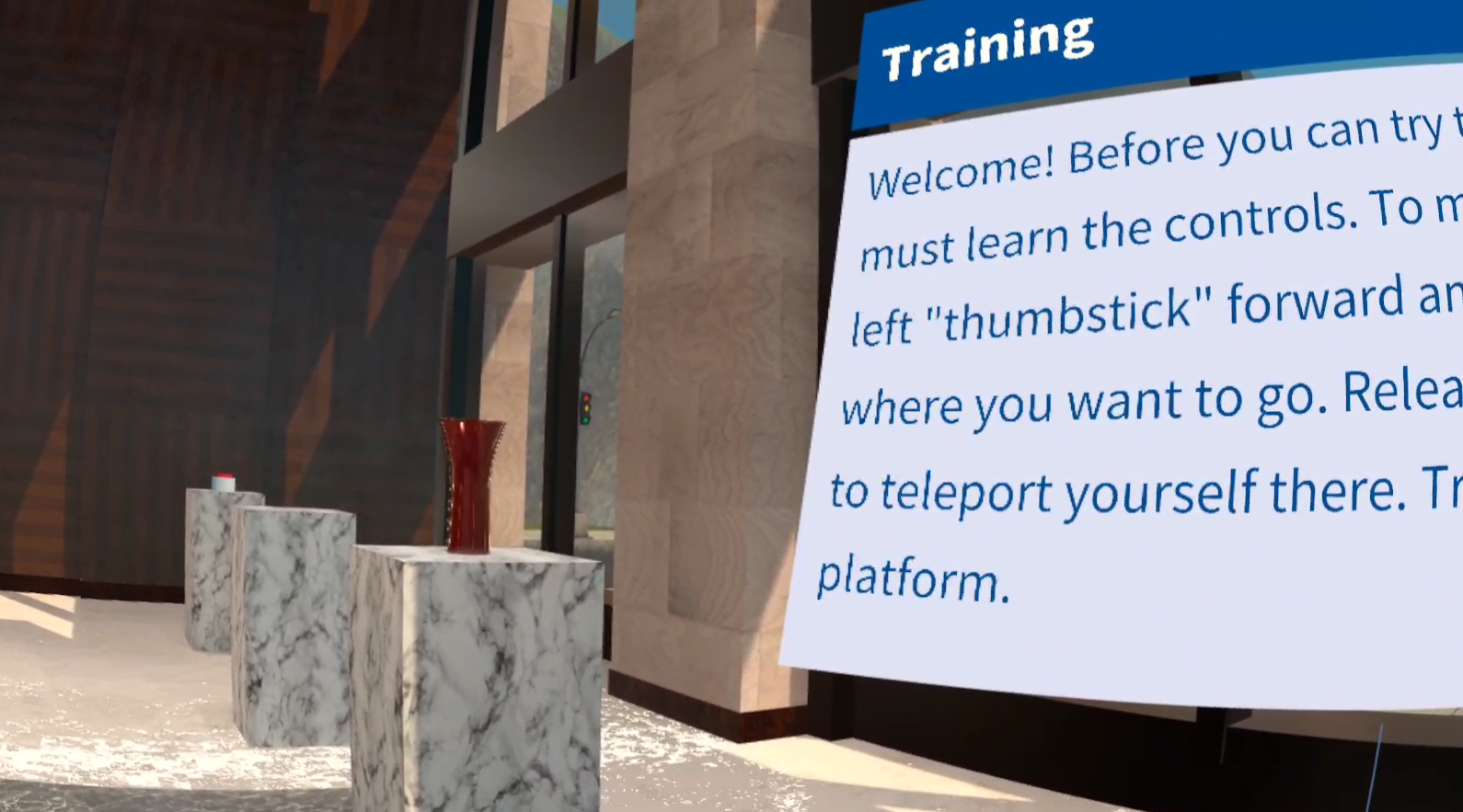 CG tutorial for Blue Sector VR app